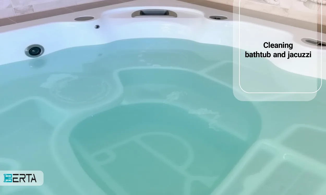 Practical methods for cleaning bathtubs and jacuzzis