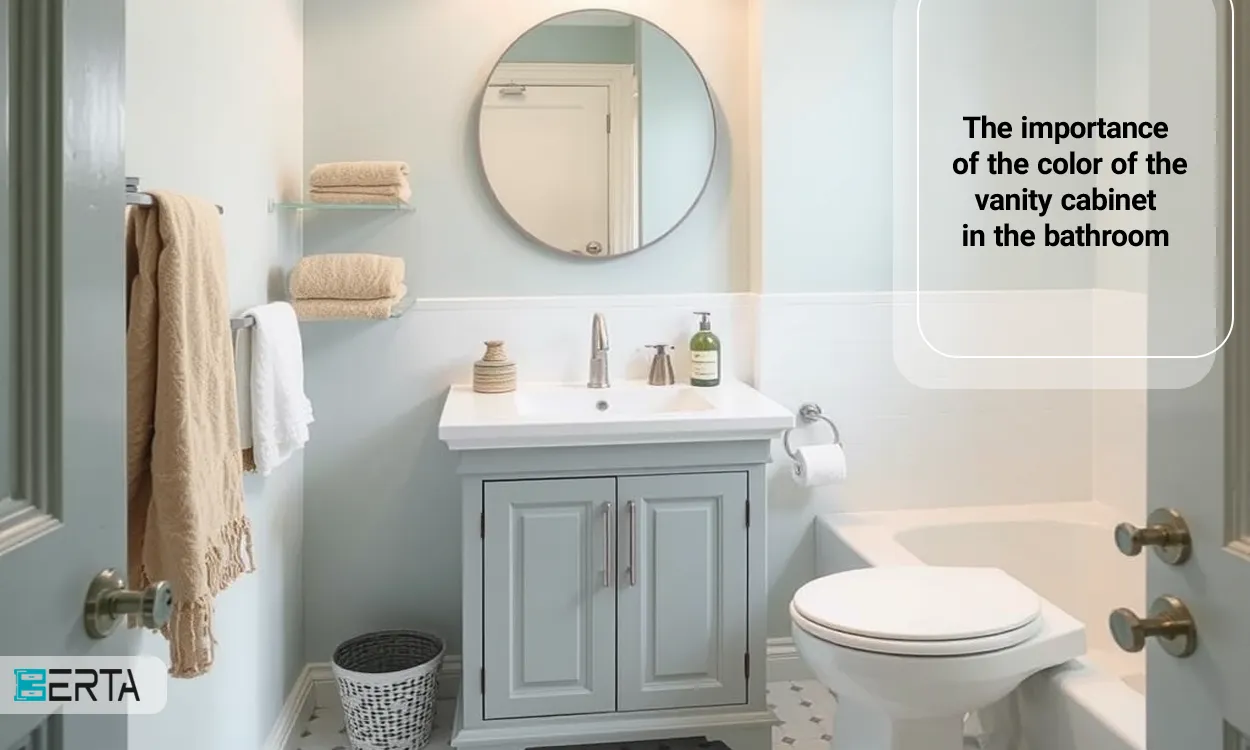 Popular colors of the vanity cabinet in the bathroom